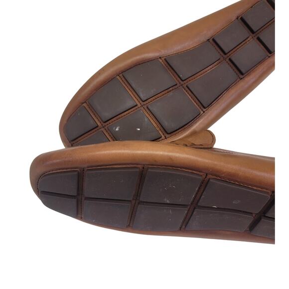 Vince Camuto Esmail Mens 10.5M Brown Leather Penny Driving Loafers - Picture 11 of 11
